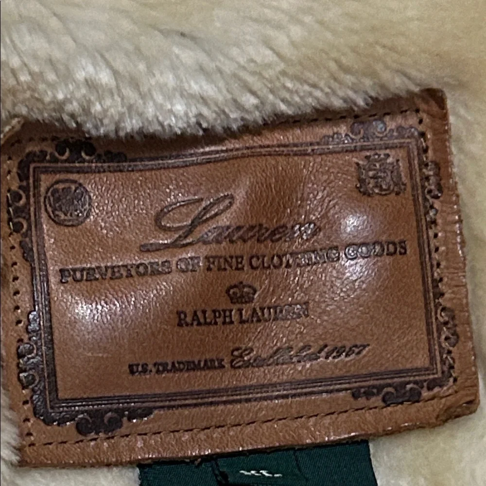 Ralph Lauren Brown Leather Label Vintage Faux Suede and Fur Lined Y2K Long Coat - Picture 2 of 6